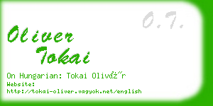oliver tokai business card